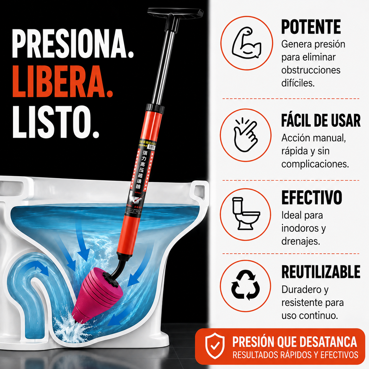 DestapaPRO | DESTAPADOR DE TUBERÍAS A PRESIÓN